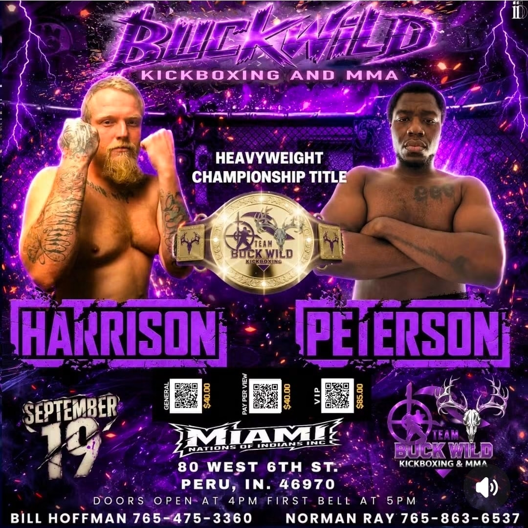 Buckwild Kickboxing & MMA event flyer