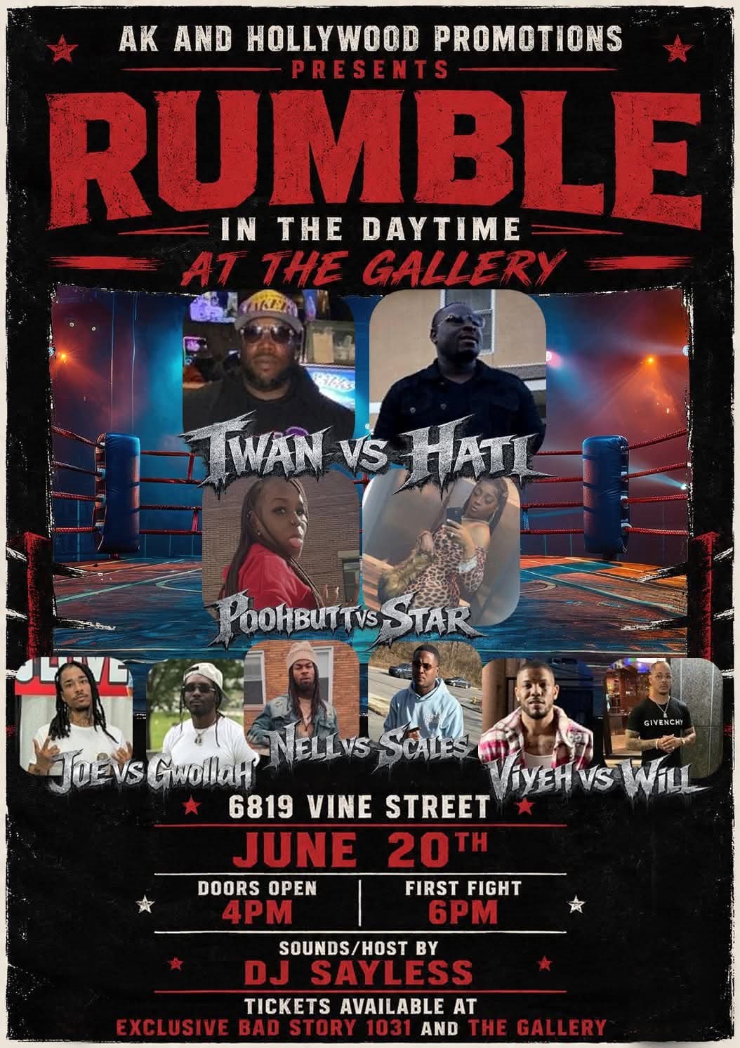 Rumble in the Daytime at The Gallery